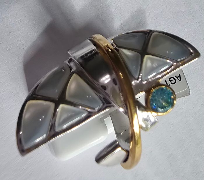Bague en AGT 925 mil, neuf avec étiquette, taille 57⁷ - photo numéro 3
