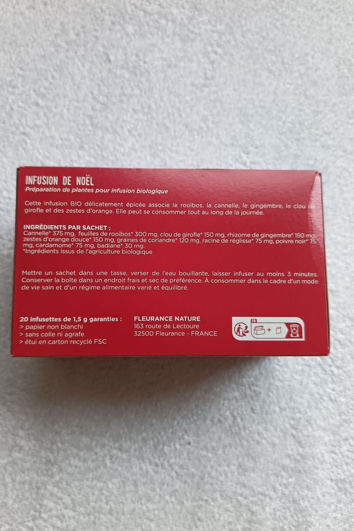 coffret infusion de Noël Fleurance nature NEUF - photo numéro 3