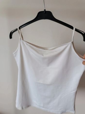 Top blanc fines bretelles - ETAM - taille M - neuf