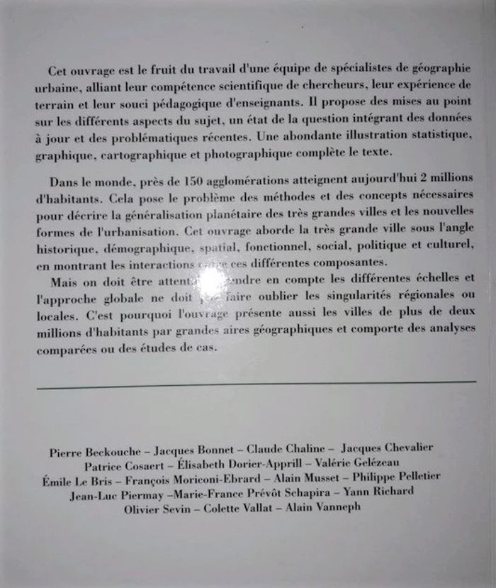 les très grandes villes dans le monde Elisabeth Dorier-Apprill - photo numéro 2