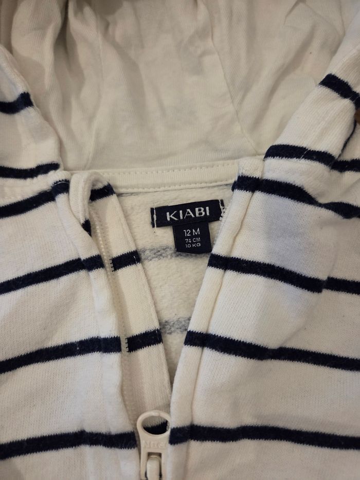 Ensemble chaud veste à capuche doublé kiabi 12 mois - photo numéro 5