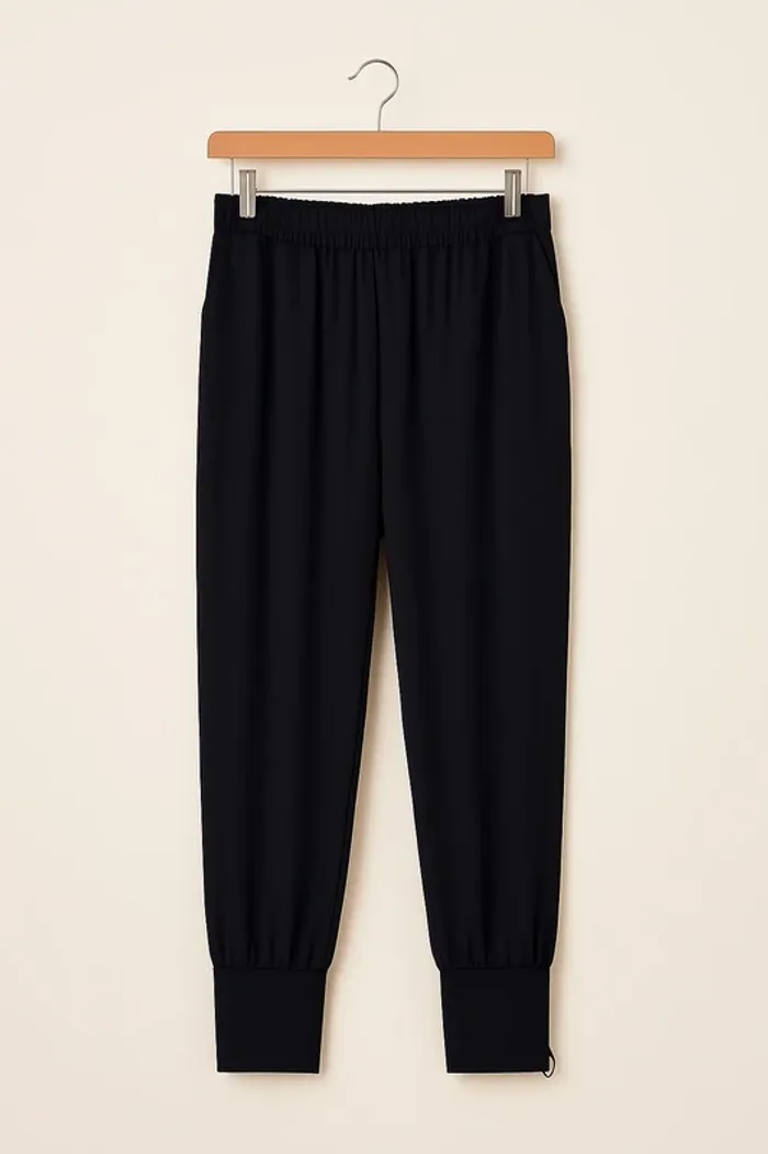 🖤 Pantalon fluide noir élégant – Taille XL