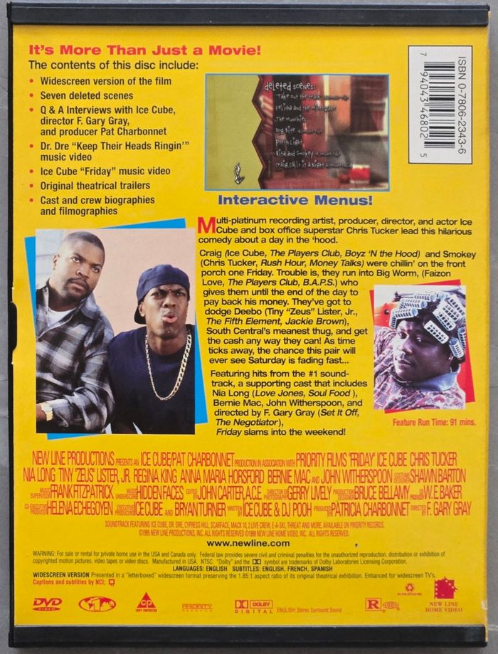 Friday par Ice Cube dvd (VersionAméricaine) en très bon état - photo numéro 2
