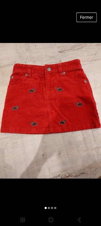 Jupe rouge Ralph lauren 4 ans