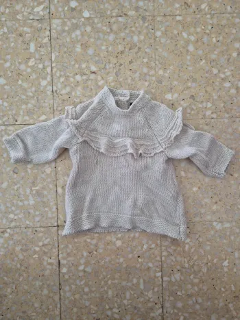 Robe manches longues coton bébé fille 1 mois - 52/55cm 4 kg