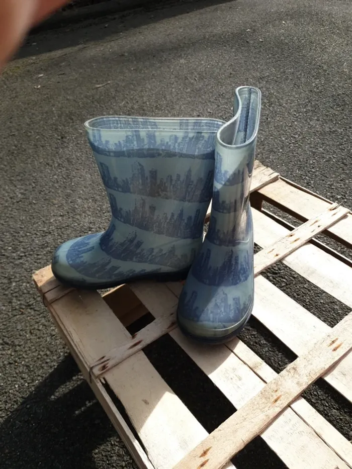 Paires bottes de pluie x2 taille 26 - photo numéro 2