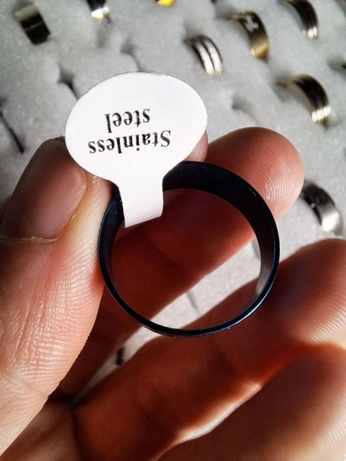 Bague acier inoxydable silhouette - photo numéro 3