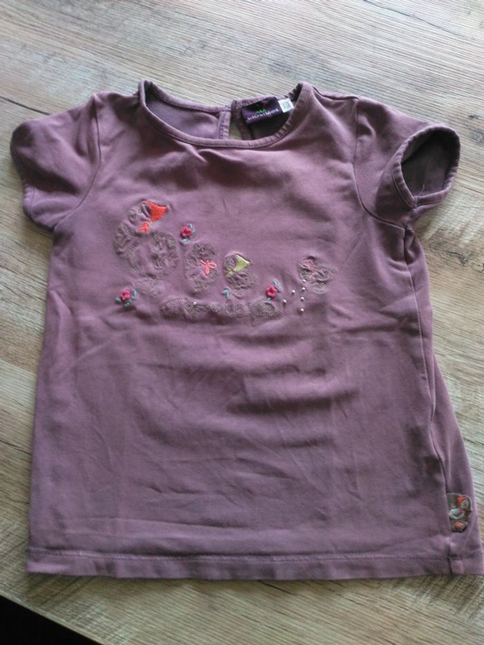 t-shirt violet Sergent Major 3 ans