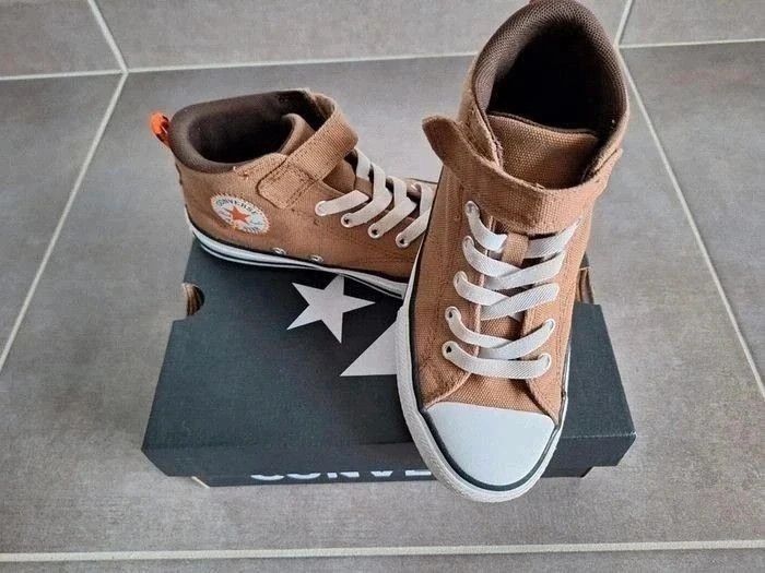 Baskets converse garçon tea orange White 34
