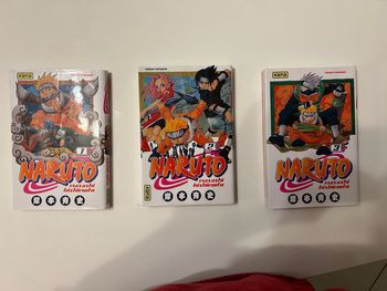 Lot 3 livres mangas naruto
