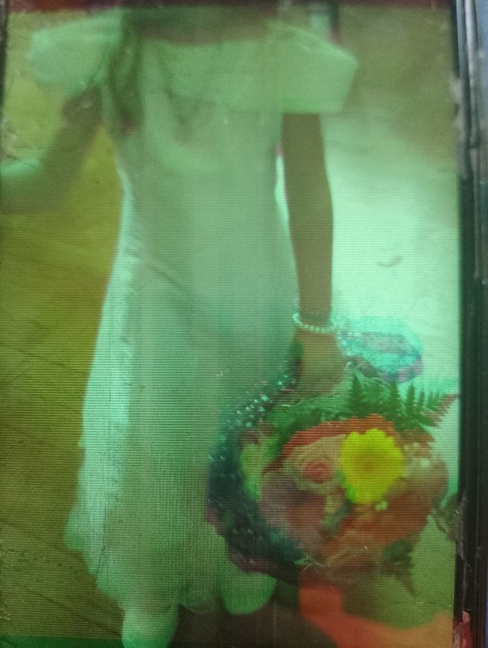 Robe écru fines bretelles avec fleurs 10 ans - photo numéro 10