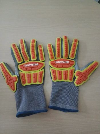 Gant de securite travail lourd nylon sableux micro