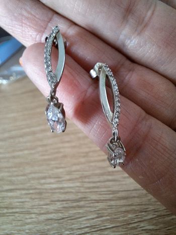 Boucles d'oreilles pendantes en argent