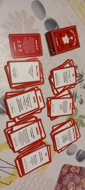 Jeu de carte restaurant la boucherie .