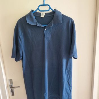 XL polo/ tee-shirt a col bleu marine