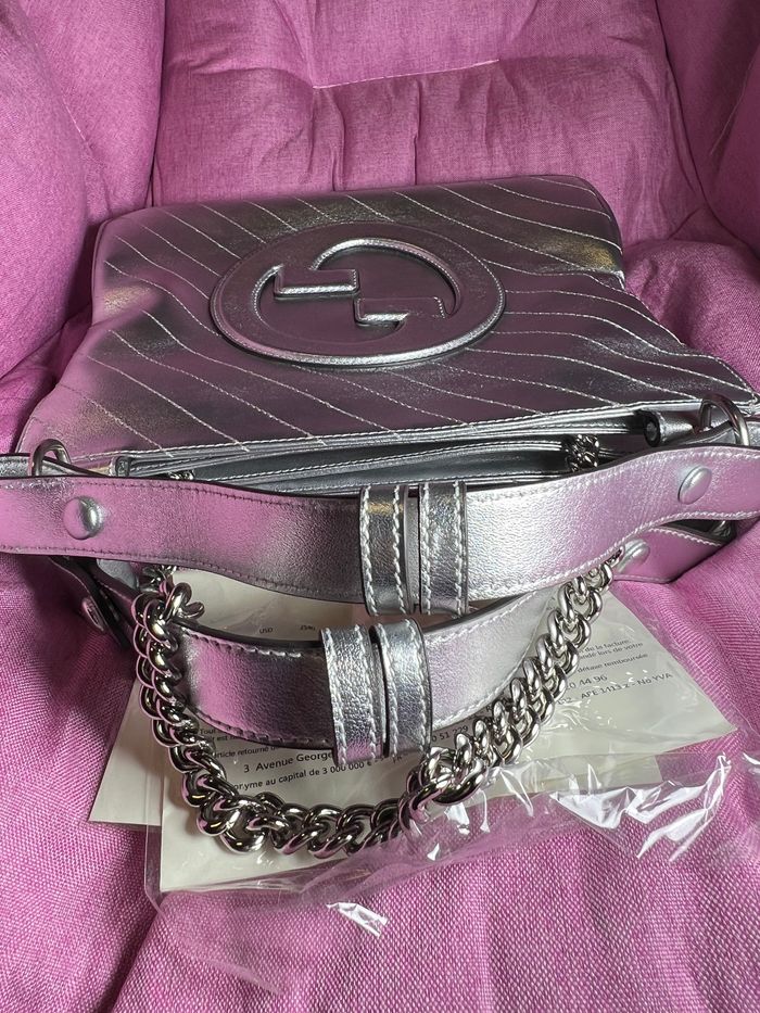 Sac cabas Gucci Blondie / Argent - photo numéro 3