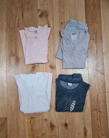 Lot hauts pyjama et pyjama demi saison 12 ans