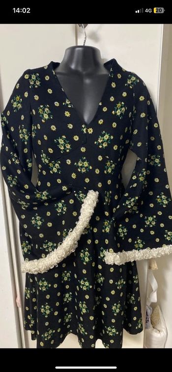 Tunique d’hiver vintage habillée . Tenue de fêtes. Occasions. Taille 36