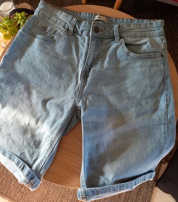 Short en jean bleu clair