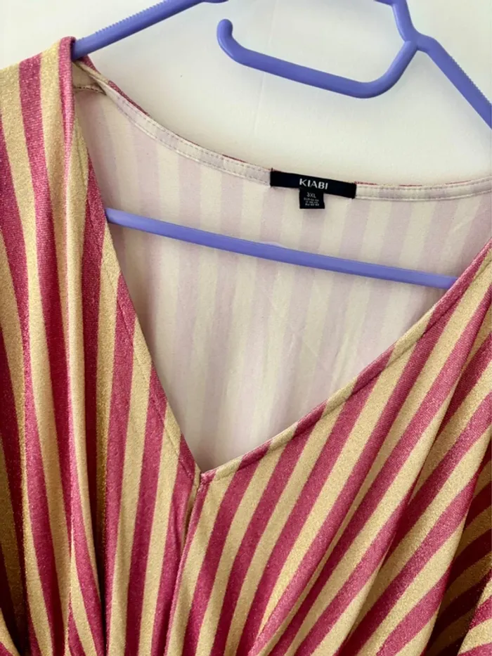 Robe pailletée rose dorée neuve taille 3XL 54/56 Kiabi - photo numéro 6