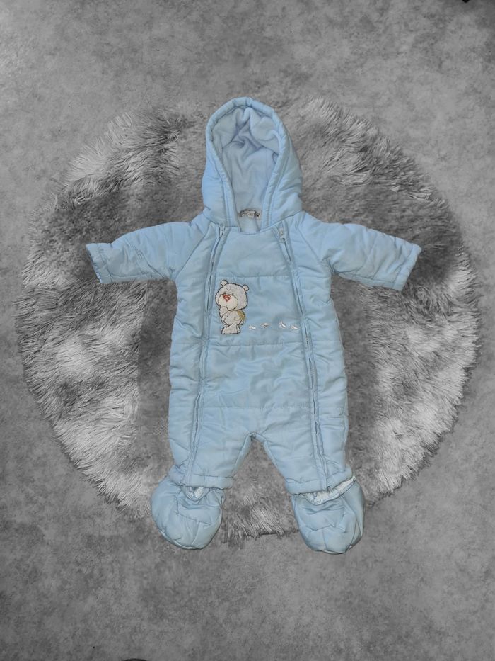 combinaison hiver bleu bébé 3 mois - photo numéro 8