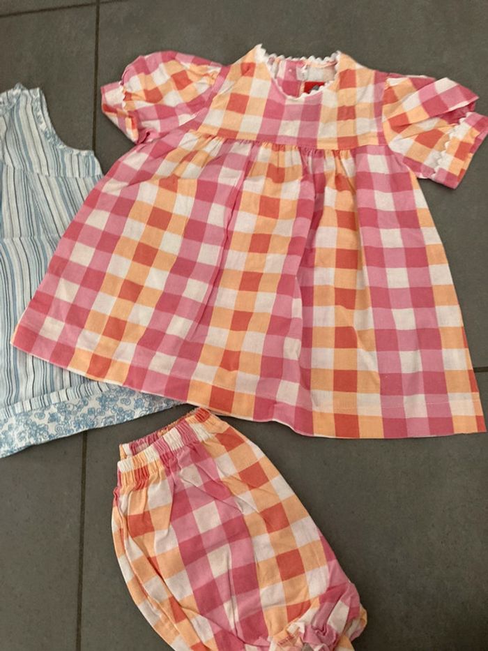 Lot ensemble vêtement bébé fille 6 mois été robe - photo numéro 6