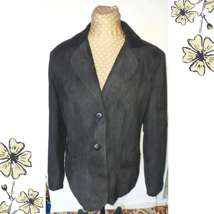Veste noire vintage femme, Kim Rogers Signature, taille M, parfait état - photo numéro 3