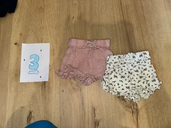 Lot de 2 short 3 mois