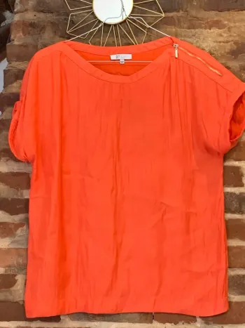 Haut ample orange