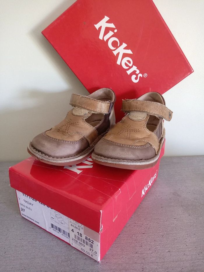 Chaussures garçon Kickers en 27 - photo numéro 2