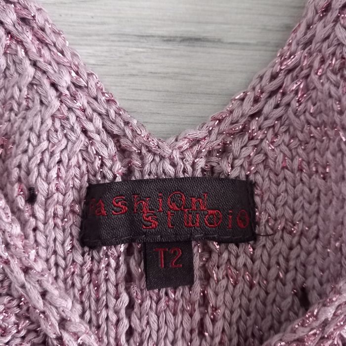 Pull femme rose Fashion Studio taille 38 - photo numéro 3