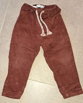 Pantalon velours marron Name it 6 mois