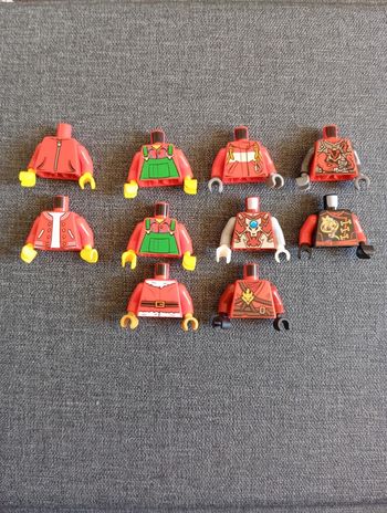 10 Torse figurines lego