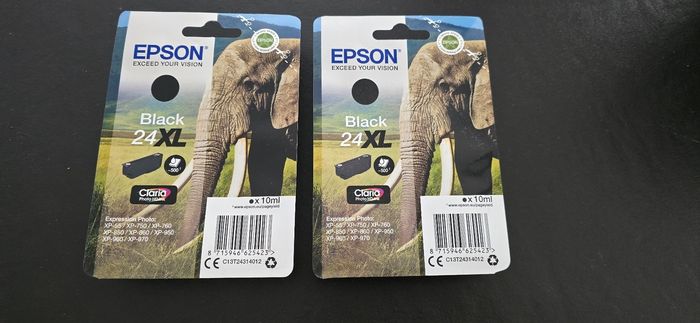 Lot de 2 cartouches epson 24 xl black