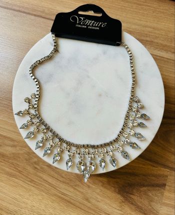 Collier à strass Argenté Neuf Venture 