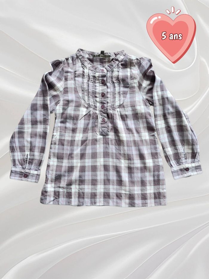 Chemise blouse manches longues fille 5 ans