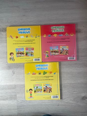 Lot de 3 livres cherche et trouve 
