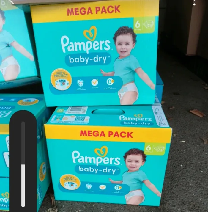 Pampers Baby dry 296 couches