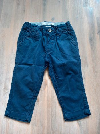 Pantalon bleu marine bébé – H&M – 4-6 mois