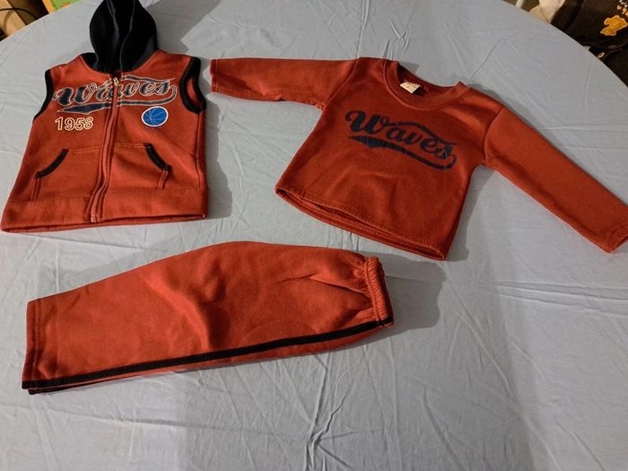 Ensemble 3 pièces tout doux 2 ans