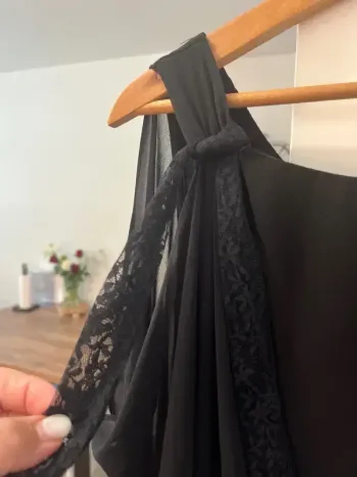 Haut long sans manche ou robe soirée courte CHIC femme 👩 - photo numéro 3