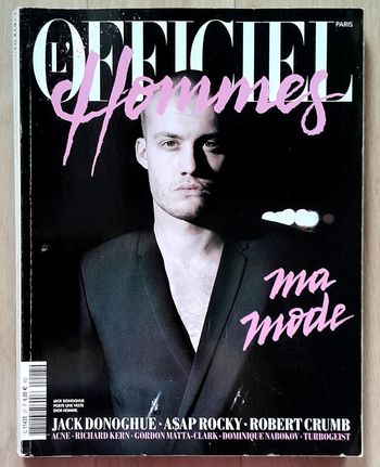 Magazine Homme l'Officiel n°27 mars avril mai 2012