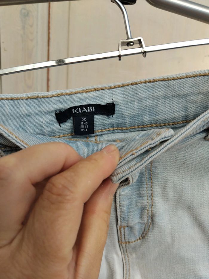 Short en jean bleu - photo numéro 4