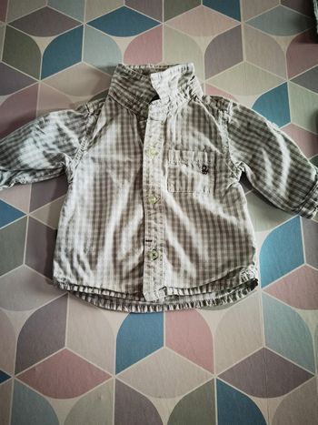 D2323 - chemise garçon 1 mois