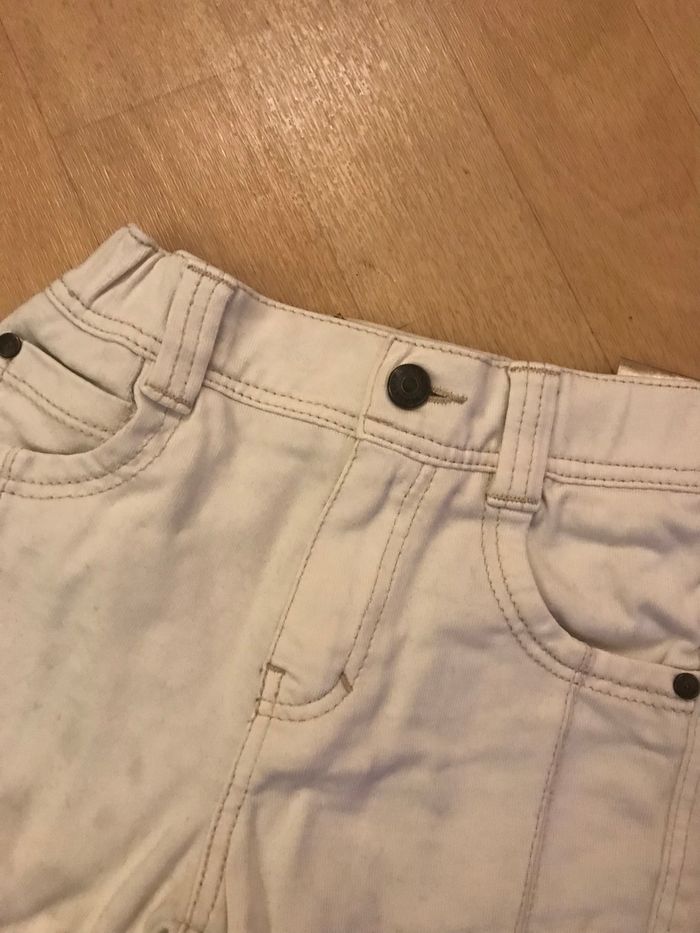 Bermuda garçon taille 3 ans blanc - photo numéro 2