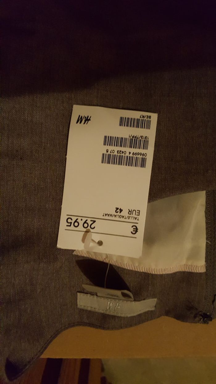 Robe classe grise neuve h&m - photo numéro 2