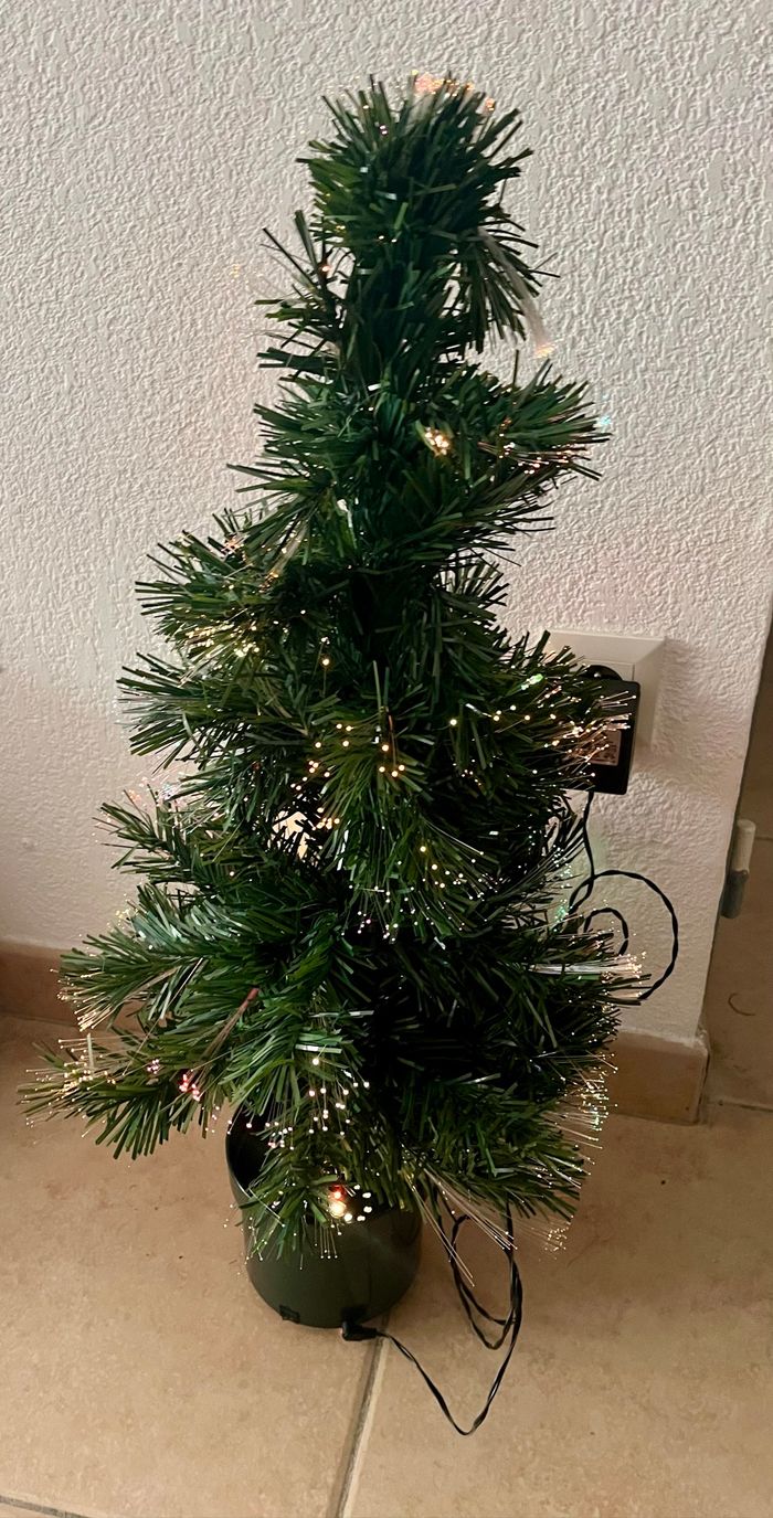 Sapin de Noël fibre optique