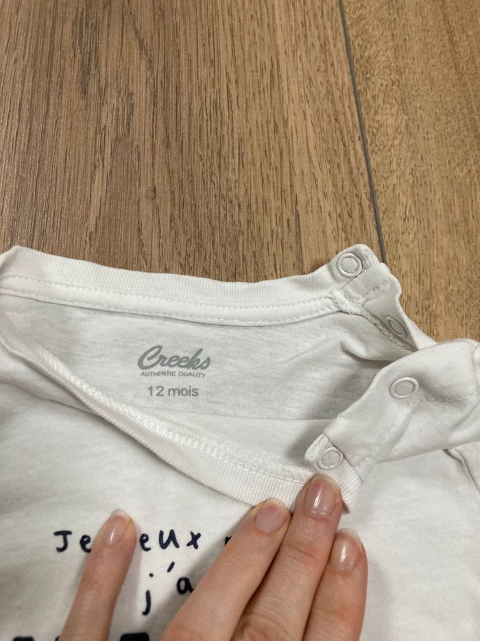 T-shirt manches longues blanc - photo numéro 2