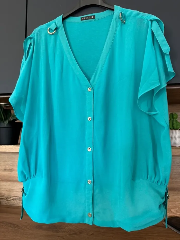 Blouse Bréal vert émeraude - photo numéro 2