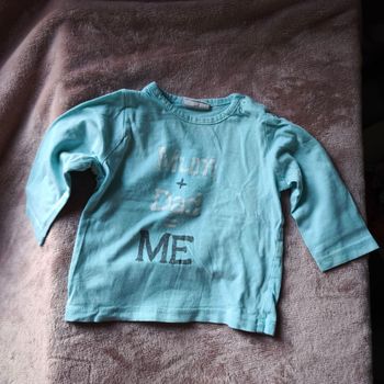 2 T-shirts jaune et bleu 